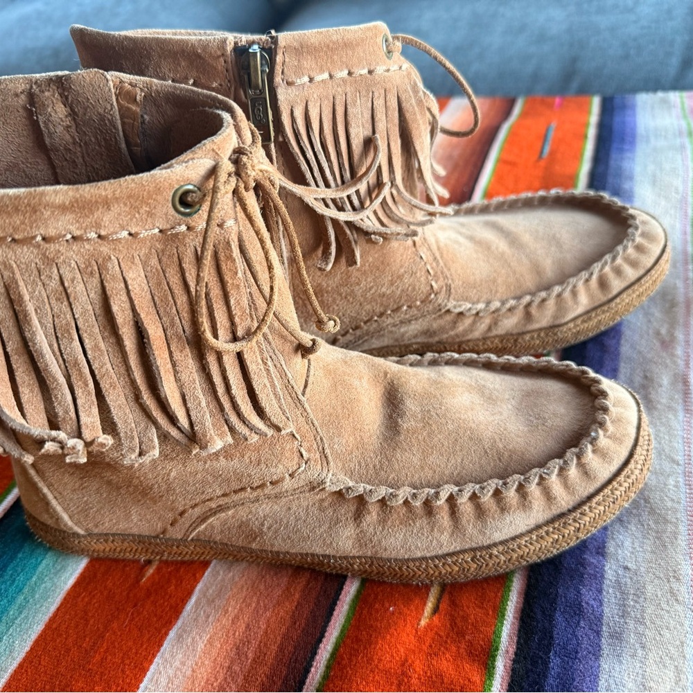 UGG Suede Fringe Boots